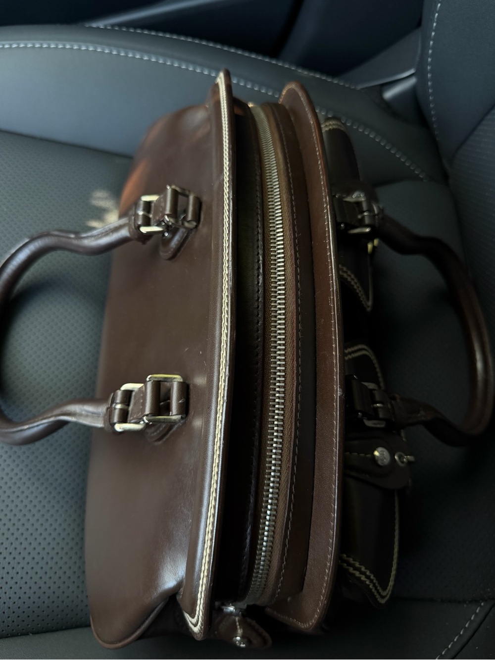 Rare Christian Dior Detective Bag Brown Leather Galliano Era C&D Charm Y2K - Picture 15 of 16